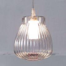 Lampa wisząca Ceraunavolta ze szklanym kloszem