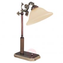 Piękna lampa stołowa z serii RIALTO bursztyn