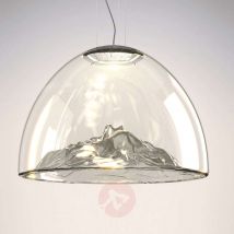 Axolight Mountain View - lampa wisząca szara-chrom