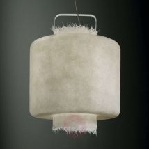 Lampa wisząca LED Kimono, włókno szklane, 50 cm
