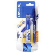 Pilot - Pióro kulkowe Frixion wymazywalne niebieskie + 3 w...