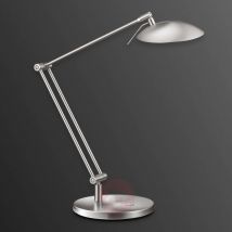 Genialna lampka biurkowa LED COIRA matowy nikiel