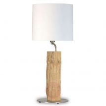 Nowy Dżentelmen – lampa stołowa z drewnem, 71
