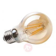 Złota żarówka filament LED E27 4W 820