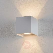 Zewnętrzna lampa ścienna SIRI, 44 LED, matowa biel