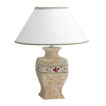 Ceramiczna lampa stołowa MARMORINO z abażurem