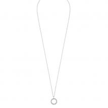 Snö Of Sweden Portal Pendant Necklace Silver / Clear 42cm