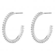 Snö Of Sweden Satin Ring Earring Silver / Clear