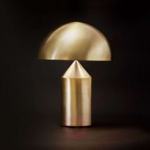 Oluce Atollo - designerska lampa stołowa, złota