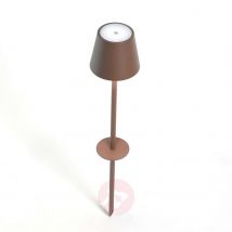 Lampa z grotem ziemnym LED Poldina brązowa, 85 cm