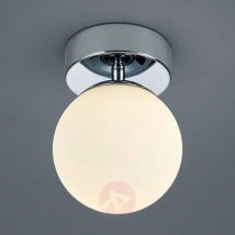 Okrągła szklana lampa sufitowa Keto, światło LED