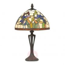 Delikatna lampa stołowa ELANDA styl Tiffany 41 cm