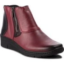 Botki WALDI - 0589 Bordo/Czarny