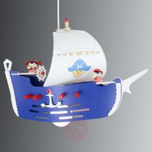Lampa wisząca Statek piracki do pokoju dziecięcego