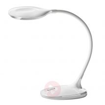 Elastyczna lampka biurkowa LED Sophie – biała
