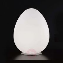 Lampa stołowa Alice szkło w kształcie jajka, 43cm