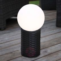 Solarna kula LED Lug z cokołem, Ø 20 cm