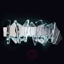 EOS - lampa ścienna LED z ozdobami szklanymi