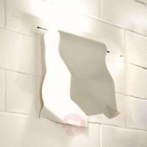 Biała LED-lampa ścienna Stendimi, 40 cm