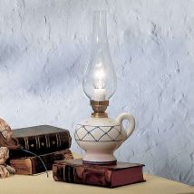 RUSTICO Lampa stołowa w stylu dworkowym