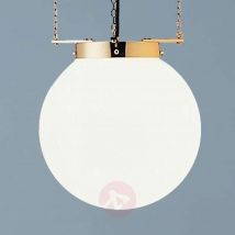 Lampa wisząca w stylu Bauhaus mosiądz 40 cm