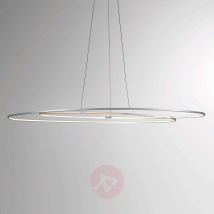 Owalna lampa wisząca LED Flair, aluminiowa
