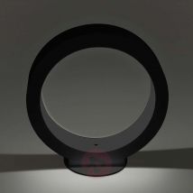 Ściemniana lampa stołowa LED Assolo, czarna, 20 cm