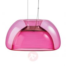 Kolorowa lampa wisząca LED Aurelia, różowa