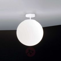 Szklana lampa sufitowa Sferis 30 cm biała