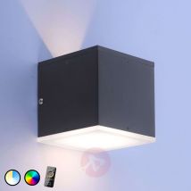 Smart Home kinkiet zewnętrzny LED Q-Amin z pilotem