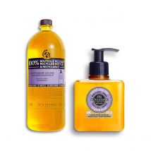 L'Occitane Duo Sabonete Líquido Lavanda 300ml e a sua Recarga 800