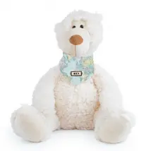 Personalised teddy bear 40 cm | Personal teddy bear with name or photo | Gift for newborn