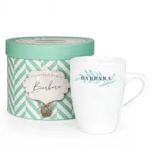 Personal mug in gift box | 385 ml | 11.4 x 8.5ø cm | Ceramic | Personal gift idea