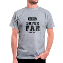 Personalised T-shirts for men with photo | Cotton T-shirt with print | DTG digital print | Father's Day gifts