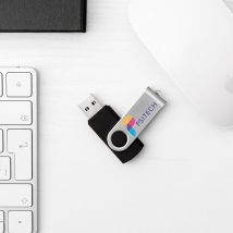 Memoria USB Personalizada  - Plástico - 16GB - USB Pesonalizado con Logo y Nombre - Sin pedido mínimo