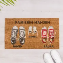Personalised doormat with photo and text | 70x40 cm | Made of coconut fibre | With latex backing | Ideal gift idea for all seasons