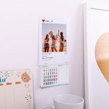 Calendario Personalizado de Fadilla Imantado - 15 x 35 cm - Hacer Calendario 2022 con tus Fotos - Sin Cantidad Mínima