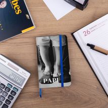 Libreta Personalizada A6 - Con Tapas Rígidas - Tipo Moleskine - 80 hojas blancas