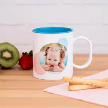 Unbreakable plastic mug with image and text | 325 ml | 9.5x8ø cm | BPA FREE | Personal gift idea for children