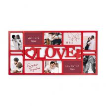 Personalised 10 multi picture frame set "love" | The frame is covered by an acrylic plate | Valentine's Day Gifts