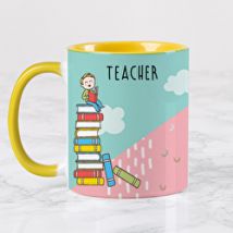 Regalo para Profesores Taza con nombres de la clase