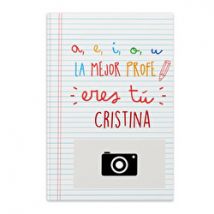 Agenda para Profesoras "La mejor profe eres tú" | Agenda A5 de Tapa Flexible | 16 x 21 cm | Agendas personalizads | Regalo Profesores