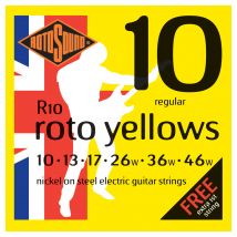 Rotosound R10 Roto Yellow Nickel Electric Guitar Strings 10-46