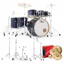 Pearl Decade Maple 7pc Pro Drum Kit w/Sabian XSRs Ultramarine Velvet