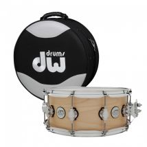 DW Design Series 14" x 6" Snare Drum Natural & Case