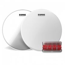 Evans UV1 Snare Drum Head Hazy 300 & EQ PODS Pack 14