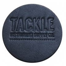 Tackle Small Leather Bass Drum Patch Black