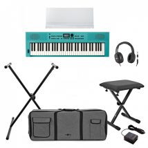 Roland GO:KEYS 3 Keyboard Turquoise Bundle