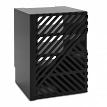 AVCOM Hi-Fi Cabinet 4 Shelf Black Custom Bundle