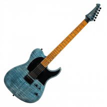 Spira Guitars T-450 TDB Flame Maple Gloss Trans Blue
